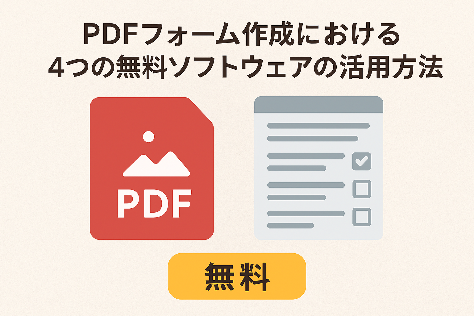 無料フォーム作成ソフトの表紙画像