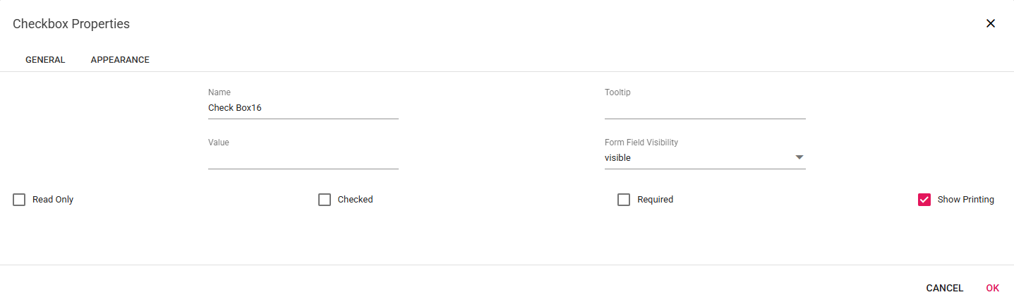 チェックボックスを調整