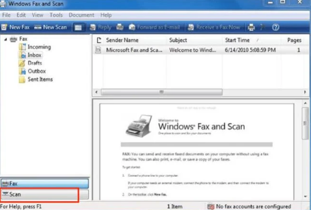 Windows Scanで「印刷」を選択