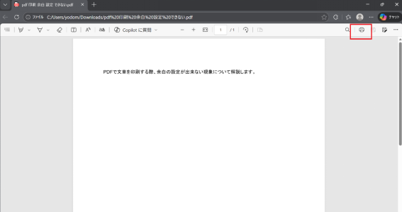 Acrobat ReaderでPDFを開く
