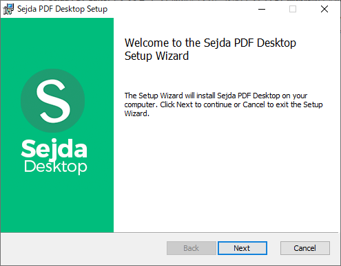 Sejda PDF Editorインストール