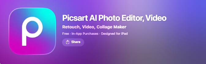 免費照片拼貼 App Picsart
