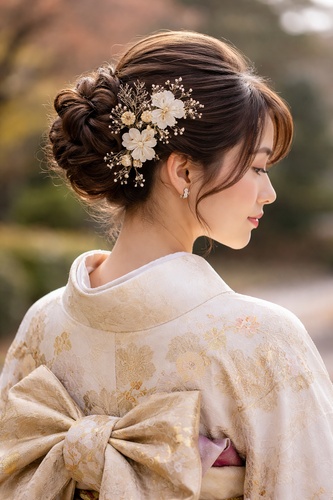 成人 式 前 撮り 髪型