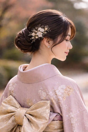 成人 式 前 撮り 髪型