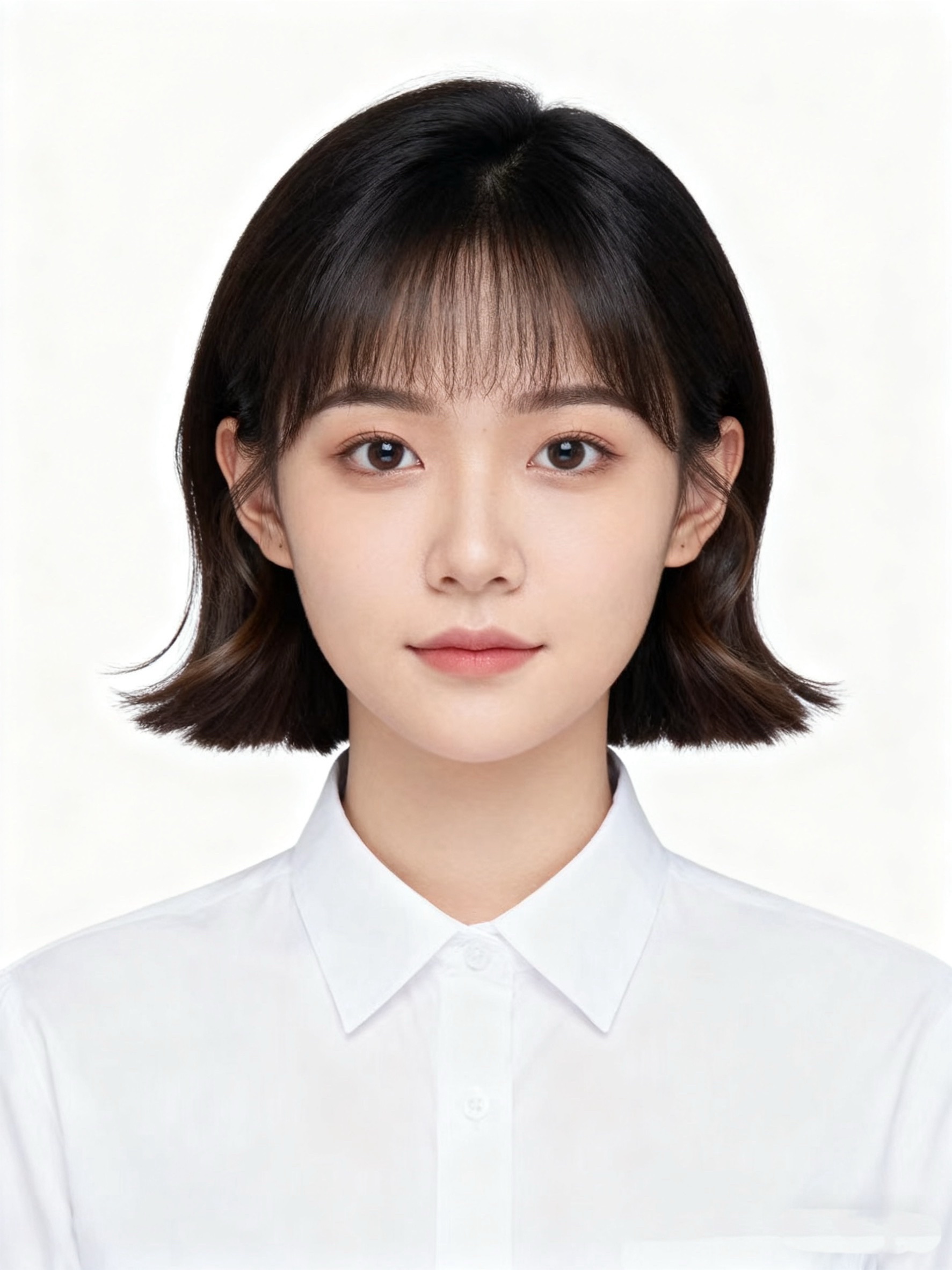 女生證件照髮型 露耳鮑伯頭示範