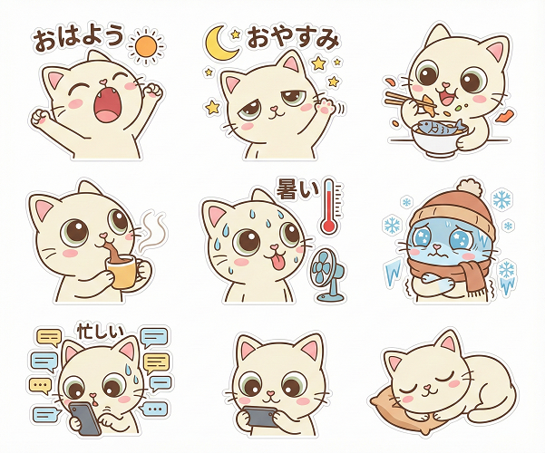 Nano Banana Proを使ってLINEスタンプ 作成