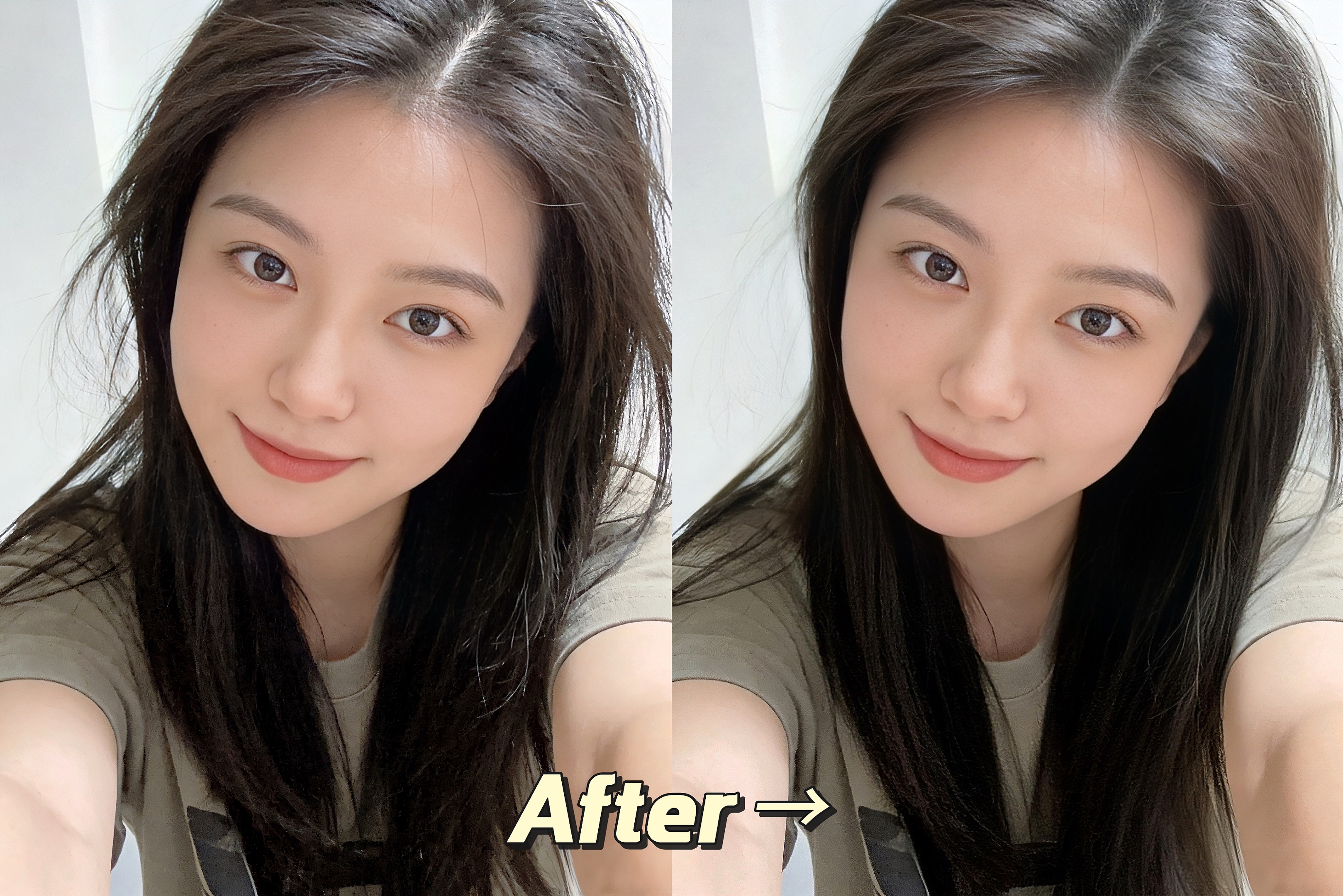 前髪を増やす 髪の毛加工