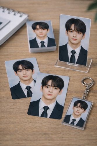 推し 証明 写真 風