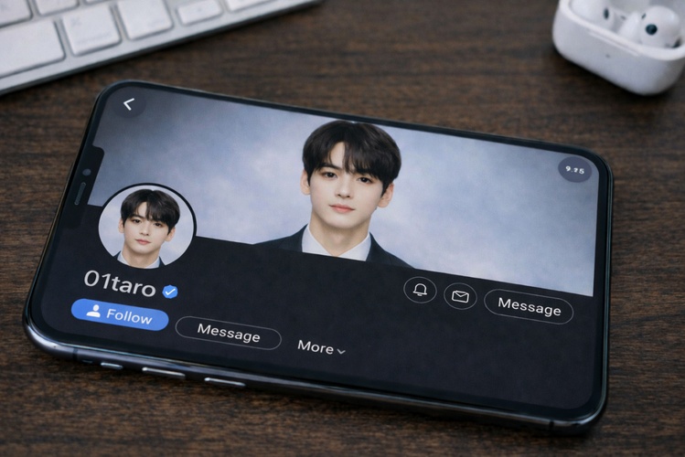 推し 証明 写真 風