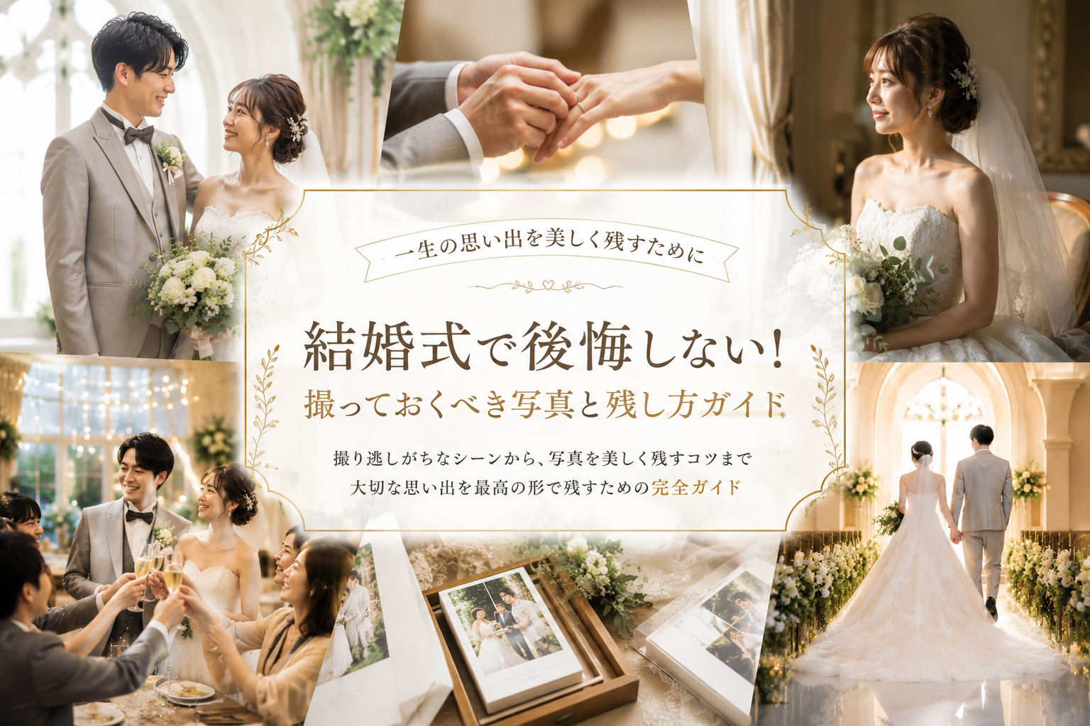 結婚式写真6選を紹介する