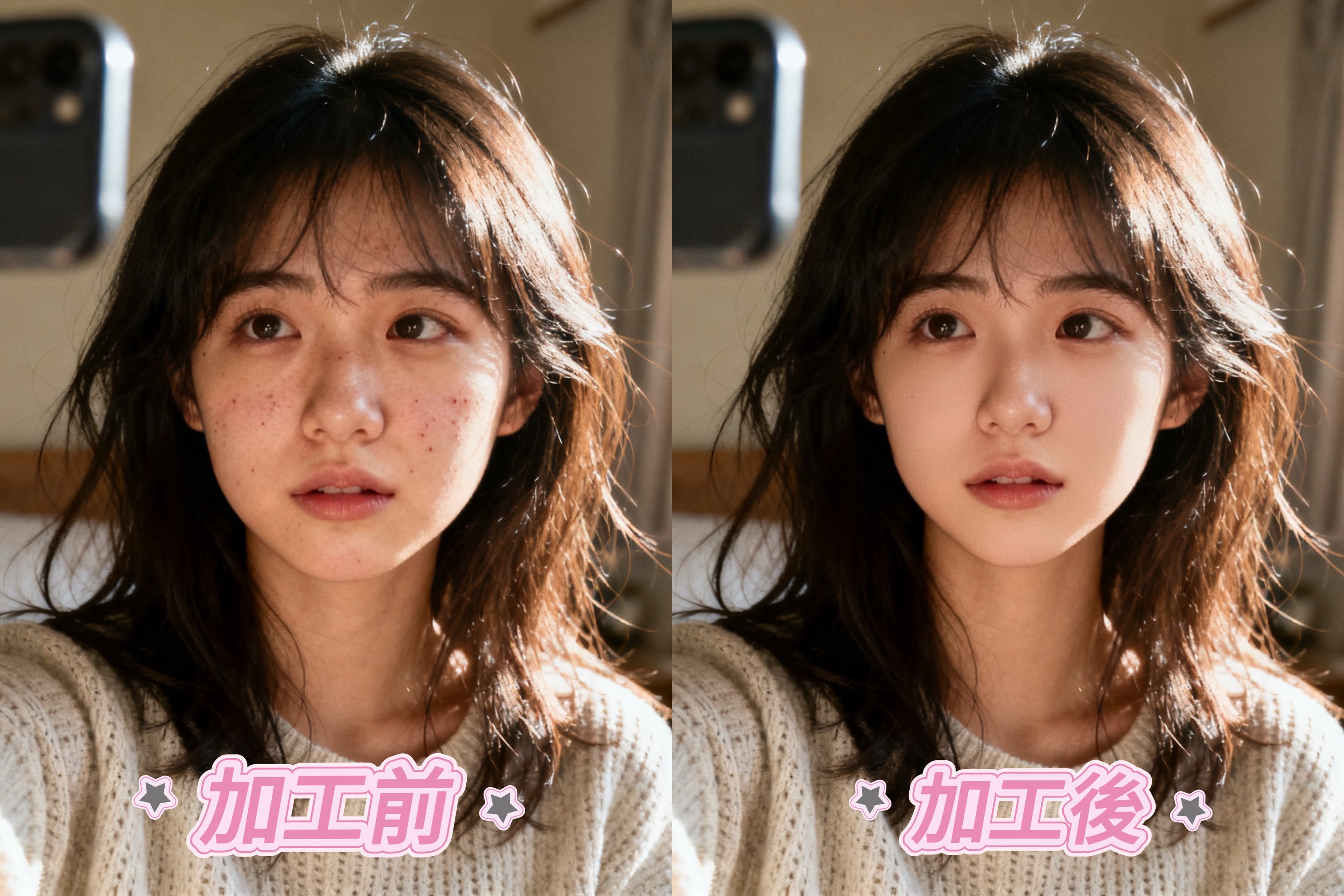 可愛い写真を撮る PixPretty 