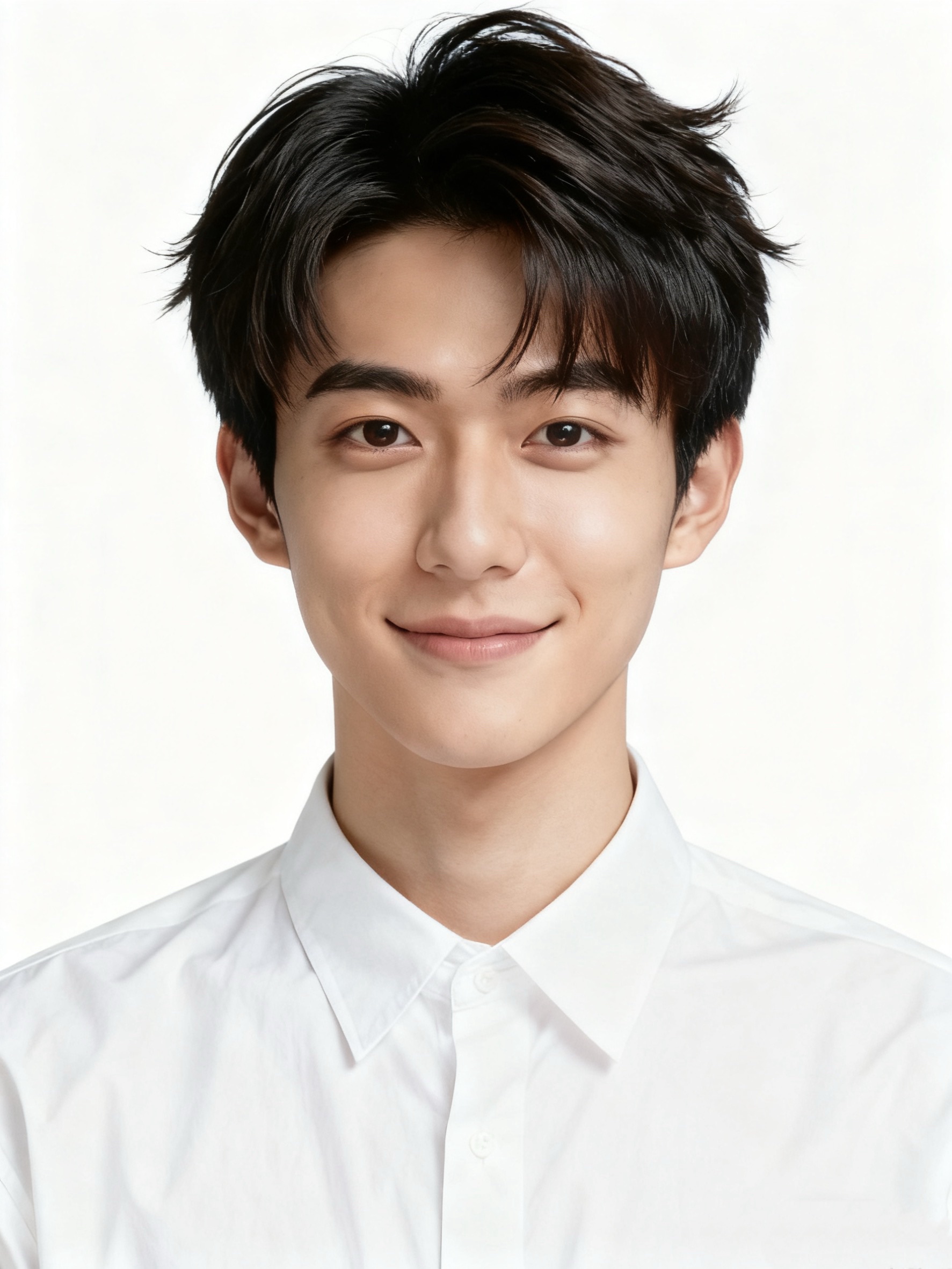 男性證件照髮型 上梳瀏海示範