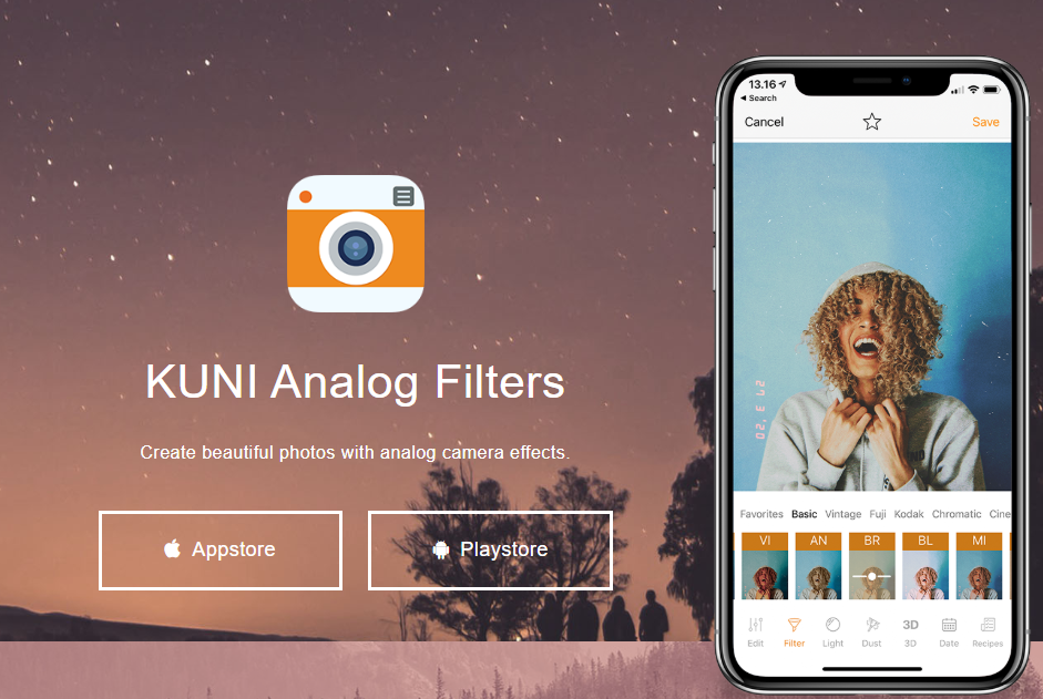 昔の写真風加工 KUNI Cam