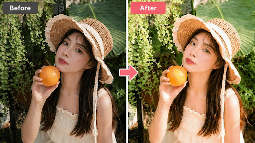 写真編集前後の比較