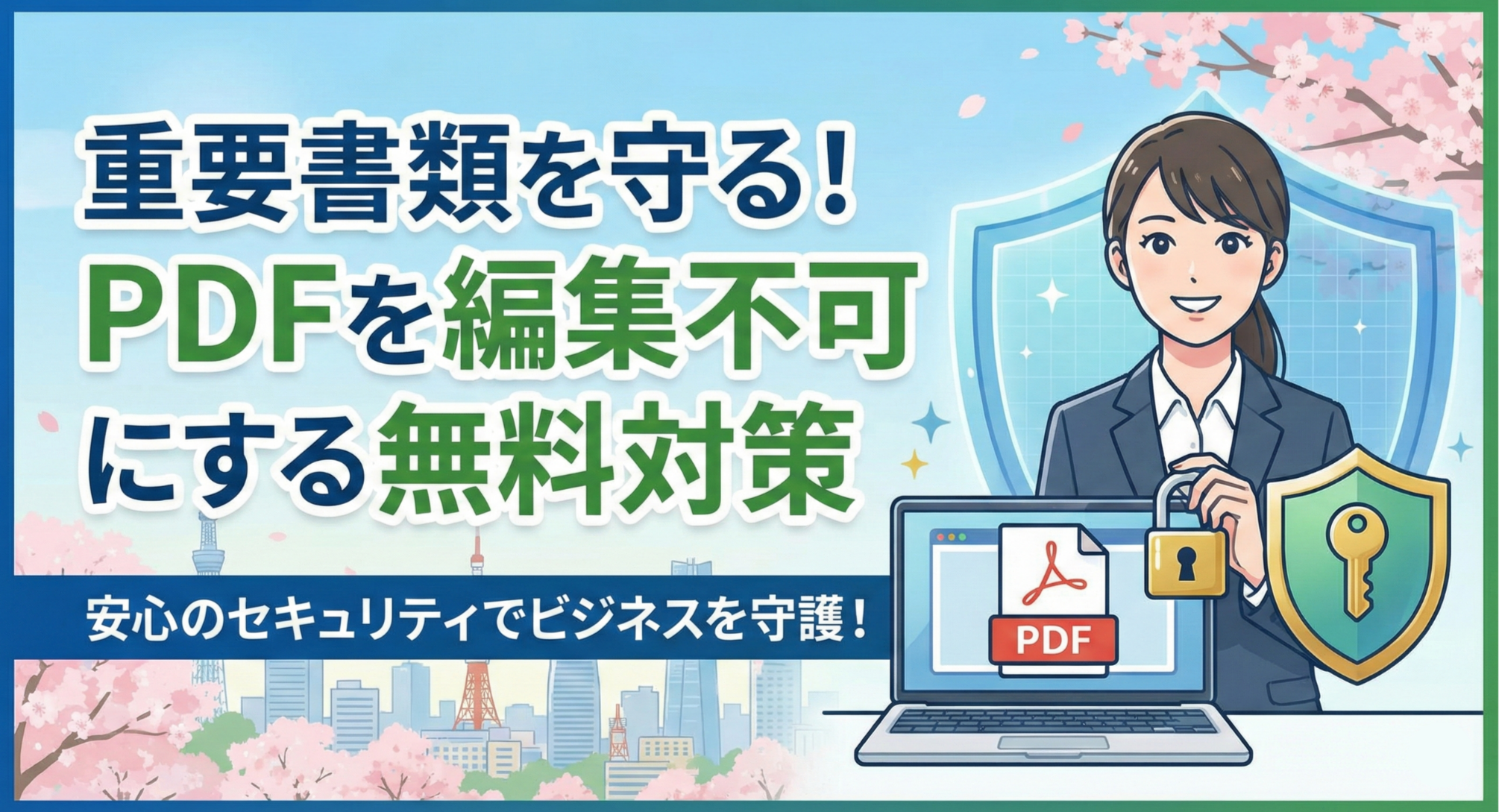 PDFを編集不可にする無料ツール5選