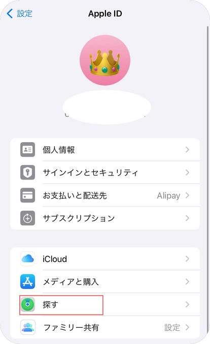 iPhone、iPadの設定から確認する